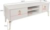 купить Тумба напольная для TV Trendy Posh Alb, 143x47x40cm (GTR000228) в Кишинёве 