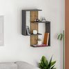 купить Полка декоративная Trendy Paranoid-antracit, stejar inchis 64x85x22cm (GTR005358) в Кишинёве 