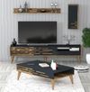 купить Стенка Trendy Valensiya Орех, Антрацит (комплект мебели для гостиной) (GTR001272) в Кишинёве 