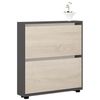 cumpără Raft pentru încălțăminte Mobildor-Lux Leo Slim 60x16x86H cm Anthracite/Sonoma în Chișinău 
