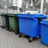 cumpără Cos pentru transportarea deseurilor 1100 L din plastic pe roti (negru) UNI în Chișinău 