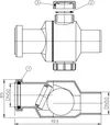 купить Обратный клапан D. 50 ПВХ горизонтальный / вертикальный (серый) HL4  HL в Кишинёве 