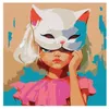 купить Картина по номерам Ideyka (KHO8541) Meow, 50х50 в Кишинёве 