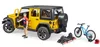 купить Машина Bruder 2543 Masina de teren Jeep Wrangler Rubicon Unlimited, cu bicicletă MTB și ciclist, 45590 в Кишинёве 