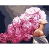 купить Картина по номерам Strateg VA-2533 Девушка с розовыми пионами в Кишинёве 