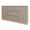 cumpără Comodă Smartex (16203) Т4 120cm Ivory+Stejar Deschis în Chișinău 