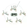 купить Велосипед-коляска Petite&Mars 613480 Tricicleta evolutiva 5in1 Turbo Limited Edition Green Twist в Кишинёве 