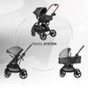 cumpără Сărucior pentru copii Coccolle Amani iSize Anthracite, 3in1 cu landou transformabil în Chișinău 
