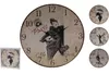 Часы настенные круглые 34cm "Ретро" деревянные