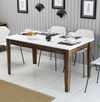 cumpără Masă Trendy Milan 514-Nuc, Alb 145x75x88cm în Chișinău 