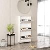 купить Полка для обуви Mobildor-Lux Leo Slim 50x16x125H cm White в Кишинёве 