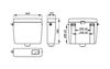 купить Бачок для унитаза Alcaplast A93 1/2" Uni Dual 3/6 л ABS в Кишинёве 
