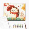 купить Картина по номерам BrushMe KBS0171FC 30x40сm (fără cutie) Ariciul de Toamnă в Кишинёве 