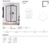 cumpără Cabină de duș New Trendy Suvia Black Quadrant 80x80x206 ZS-0037 în Chișinău 