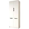 купить Шкаф детский MebelStar LILU 4D 80x40x210 White (MBS-1319) в Кишинёве 