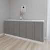 cumpără Comodă Smartex (16479) Т8 180cm Alb+Grafit în Chișinău 