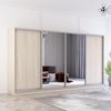cumpără Dulap Mobildor-Lux Fox uși glisante din oglindă și PAL (370x60x200H cm) Sonoma în Chișinău 