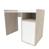 cumpără Masă de birou Smartex (10911) Tab Classic 110cm Alb+Stejar Deschis în Chișinău 