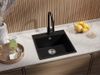 cumpără Chiuvetă bucătărie Primagran Riga 50 Black + accesorii 500x480 MY5KC în Chișinău 