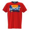 Футболка JOMA - SLEEVE T-SHIRT RED NAVY 