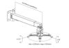 Ceiling/Wall Mount Reflecta, "TAPA" Universal  Silver, 430-650mm, max.load 20kg, 23056 