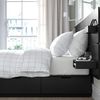 купить Кровать Ikea Nordli с изголовьем 160х200 Anthracite в Кишинёве 
