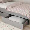 cumpără Pat pentru copii MebelStar 900 LILU 90x200 (cu sertare) Grey (MBS-1350) în Chișinău 