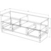 cumpără Comodă TV Smartex (16337) Т6 120cm TV Stejar Deschis în Chișinău 