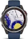 купить Смарт часы Garmin quatix® 8 47 mm, Sapphire AMOLED, Titanium bezel/Captain blue silicone band (010-02904-51) в Кишинёве 