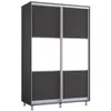 cumpără Dulap Mobildor-Lux Aron-P 1.0m-1.8m uși glisante din PAL orizontal (170x60x230H cm) Anthracite în Chișinău 