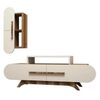 cumpără Comodă TV Trendy Trandafir S, Nuc, Crem 145x49x36cm în Chișinău 