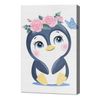 купить Картина по номерам Art Gallery CX4885 20x30cm Un pinguin in coronita de flori в Кишинёве 
