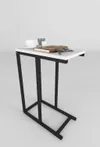 cumpără Măsuţă cafea Nex Home Masuta laterala, metal 45x25 cm, Alb (22-45-01) în Chișinău 