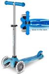 Trotineta Micro Mini Deluxe Glow LED Plus Artic Blue 