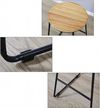 купить Барный стул Jumi FCM-598461 Scaun de bar din lemn, Oak Artisan/Negru в Кишинёве 