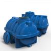 cumpără Duș de vară Uniplast 37258U Rezervor apa 1000 L orizontal, oval (albastru) cu stut D. 3/4", fortat 147x109x121 cm în Chișinău 