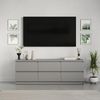 cumpără Comodă TV MebelStar NEO 6S 180x43x53 Grey (MBS-1295) în Chișinău 