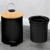 купить Урна для мусора Kesper 90166 Caldare gunoi 3L metal negru в Кишинёве 