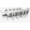 cumpără Set masă și scaune Evelin di Costacurta стол HV-33V White + 12 стульев Deppa R White/NV-10WP Grey în Chișinău 