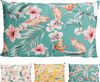 купить Комплект подушек и одеял H&S 57413 Perna pentru canapea 50x30cm, Flori, poliester (asort.) в Кишинёве 