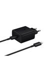 Samsung Wall Charger 1x Type*C Super Fast Charging 45W with Cable Type-C to Type-C 1.8m, Black 