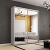 купить Шкаф Mobildor-Lux Compact uși glisante Oglinzi (180x45x210H cm) Grey в Кишинёве 