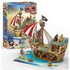 купить Конструктор Cubik Fun P832h 3D Puzzle Pirate Treasure Ship в Кишинёве 
