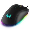 Gaming Mouse SVEN RX-G830, Optical, 500-6400 dpi, 6 buttons, Soft Touch, RGB, Black, USB 