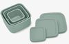 купить Посуда для кормления Kikka Boo 31302050009 Set 3 piese din silicon Platinum Snack Box Sage в Кишинёве 