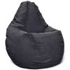 cumpără Fotoliu BeanBag BeanBag BM5881, Fotoliu Maserrati Velour In Forma de Para, Mare, Negru în Chișinău 