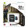 купить Карта памяти 64GB Kingston Canvas Go! Plus SDCG3/64GB, microSD Class10 A2 UHS-I U3 (V30) , Ultimate, Read: 170Mb/s, Write: 70Mb/s, Ideal for Android mobile devices, action cams, drones and 4K video production (memorie portabila Flash USB/внешний накопитель флеш память USB) в Кишинёве 