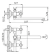 купить Смеситель для ванны Frap F 22732-B/35F (cada git lung) в Кишинёве 