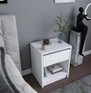 купить Тумбочка Trendy Sheridan, Alb, 45x53x36cm в Кишинёве 