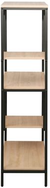 купить Офисный стеллаж Deco Aries 63.5x30.5x122H Oak/Black в Кишинёве 